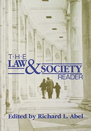 Beispielbild fr The Law and Society Reader zum Verkauf von More Than Words