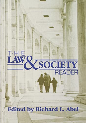 Imagen de archivo de The Law and Society Reader a la venta por More Than Words