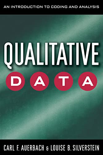 9780814706947: Qualitative Data: An Introduction to Coding and Analysis: 21 (Qualitative Studies in Psychology)