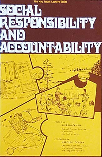 Imagen de archivo de Social Responsibility and Accountability a la venta por Better World Books