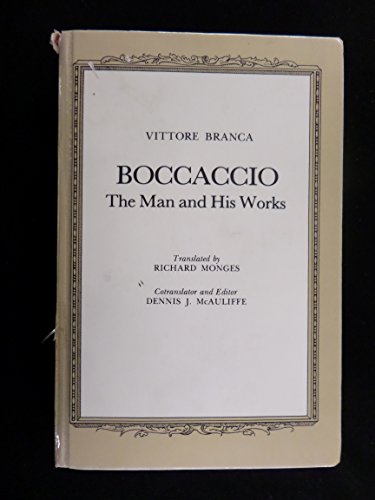 Stock image for Boccaccio: The Man and His Works for sale by books4u31