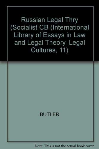 Beispielbild fr Russian Legal Theory: Socialist Law (Law and Legal Series, 58) zum Verkauf von BASEMENT BOOKS