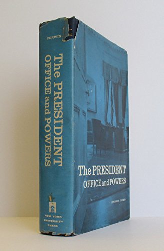Imagen de archivo de The President: Office and Powers a la venta por Hay-on-Wye Booksellers