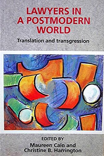 Beispielbild fr Lawyers in a Postmodern World: Translation and Transgression zum Verkauf von HPB-Red