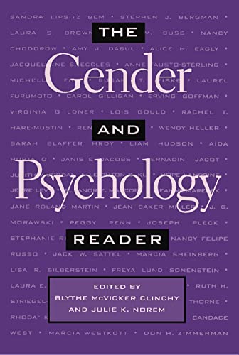 Beispielbild fr The Gender and Psychology Reader zum Verkauf von Blackwell's