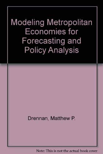 9780814717851: Modeling Metropolitan Economies for Forecasting and Policy Analysis