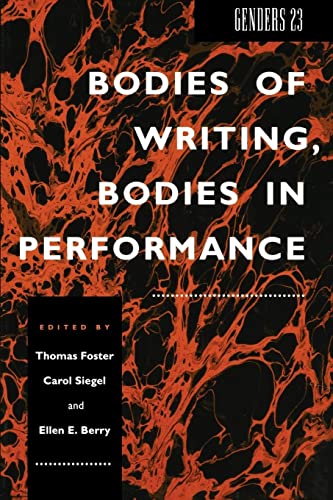 Stock image for Genders 23: Bodies of Writing, Bodies in Performance for sale by ThriftBooks-Atlanta
