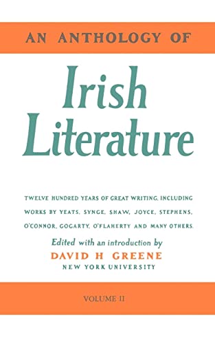 9780814730065: An Anthology of Irish Literature, Vol. 2