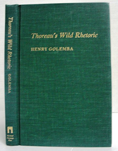 Stock image for Thoreau's Wild Rhetoric for sale by HPB-Red