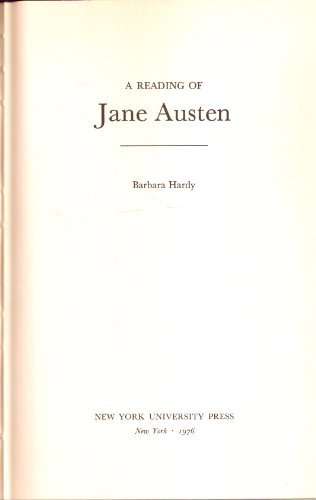 9780814733738: A reading of Jane Austen