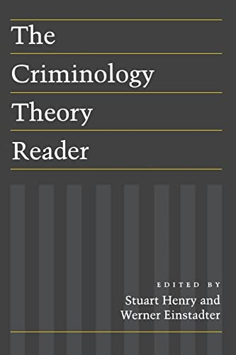 Imagen de archivo de The Criminology Theory Reader a la venta por Books From California