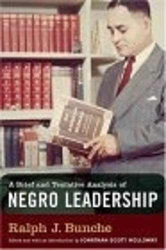 Stock image for A Brief and Tentative Analysis of Negro Leadership for sale by Better World Books