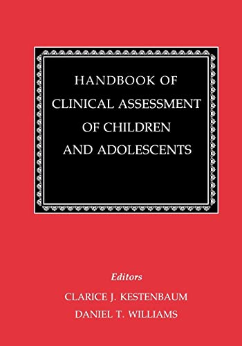 Stock image for Handbook of Clinical Assessment of Children and Adolescents (2 Volume Set) for sale by HPB-Red