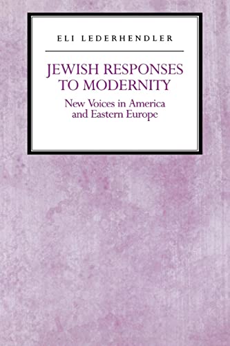 Beispielbild fr Jewish Responses to Modernity: New Voices in America and Eastern Europe (Reappraisals Jewish Social History, 7) zum Verkauf von Wonder Book