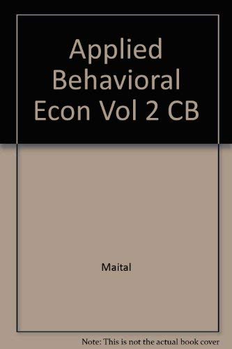 9780814754405: Applied Behavioral Econ Vol 2 CB