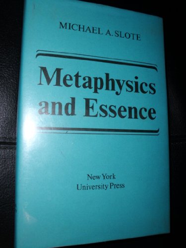 Stock image for Metaphysics and Essence for sale by Better World Books