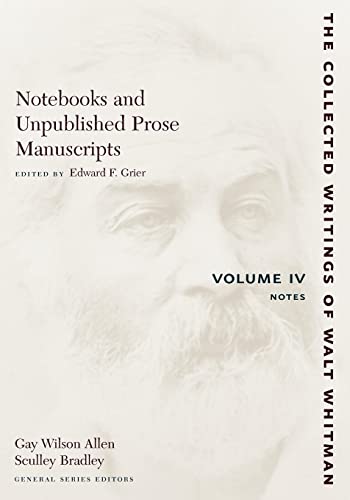 Stock image for Notebooks and Unpublished Prose Manuscripts: Volume IV for sale by Blackwell's