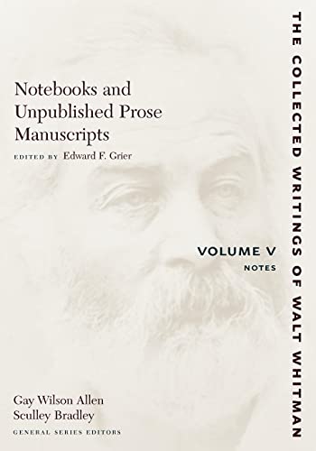 Stock image for Notebooks and Unpublished Prose Manuscripts: Volume V for sale by Blackwell's