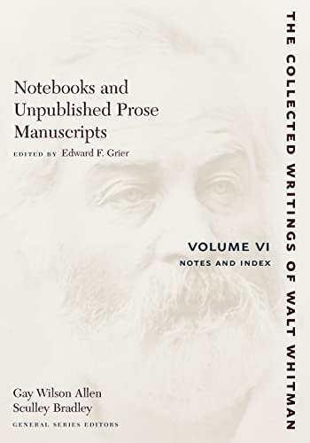 Stock image for Notebooks and Unpublished Prose Manuscripts: Volume VI for sale by Blackwell's