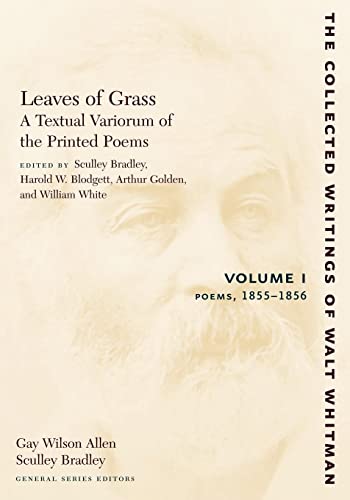 Beispielbild fr Leaves of Grass, A Textual Variorum of the Printed Poems: Volume I: Poems zum Verkauf von Blackwell's