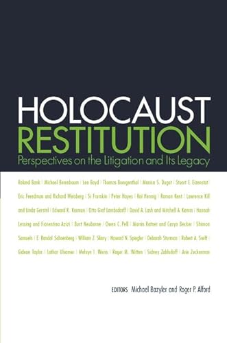 9780814799437: Holocaust Restitution: Perspectives on the Litigation And Its Aftermath