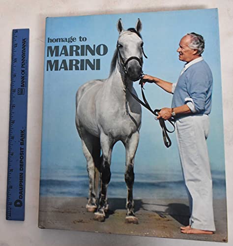 Imagen de archivo de Homage to Marino Marini a la venta por Wonder Book