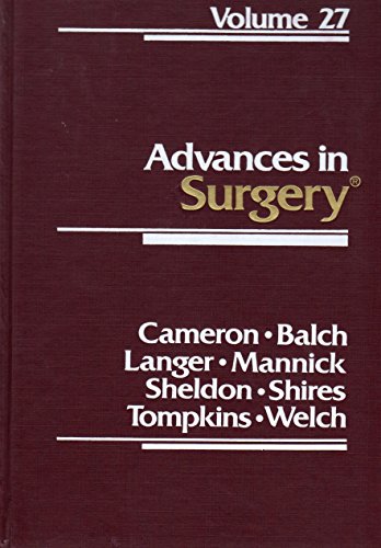 Beispielbild fr Advances in Surgery zum Verkauf von Gardner's Used Books, Inc.