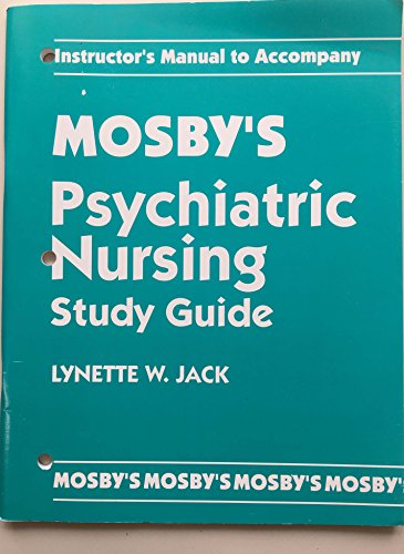 Imagen de archivo de Mosby's Psychiatric Nursing Study Guide: Instructor's Manual: Instructor's Resource Manual a la venta por Books Puddle