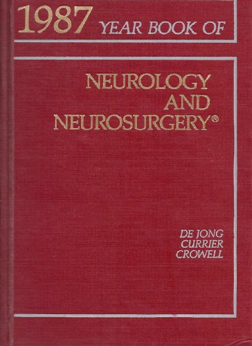 Beispielbild fr The Year Book of Neurology and Neurosurgery, 1987 zum Verkauf von Alien Bindings
