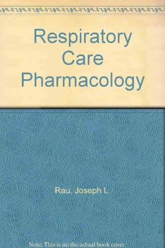 9780815170778: Respiratory Care Pharmacology
