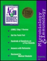 9780815173496: Mosby's USMLE Step 1 Reviews: Microbiology and Immunology (Ace the Boards Series; Book & 3.5
