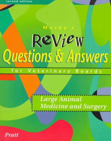 9780815174660: Mosby's Review Questions & Answers For Veterinary Boards: Large Animal Medicine & Surgery