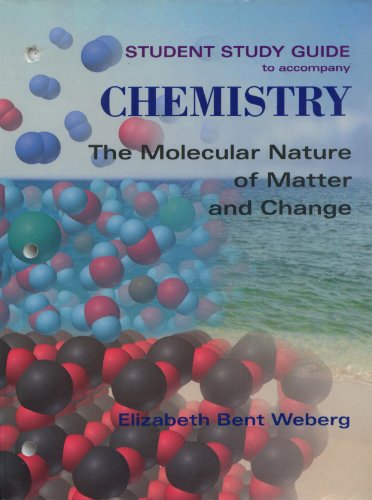 Stock image for Student Study Guide to accompany Chemistry for sale by HPB-Red