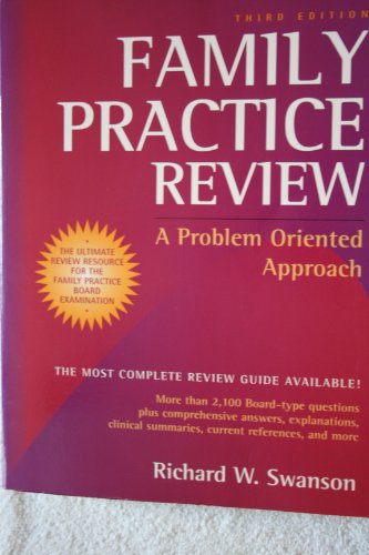 Stock image for Family Practice Review: A Problem Oriented Approach for sale by SecondSale