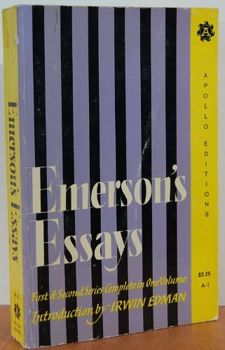 9780815200017: Title: Emersons Essays First n Second Series Complete in