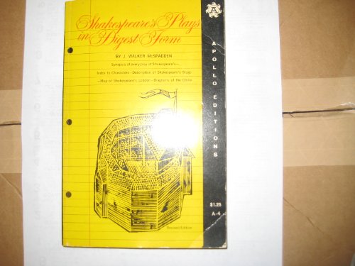 Stock image for Shakespeare's Plays in Digest Form for sale by ThriftBooks-Dallas