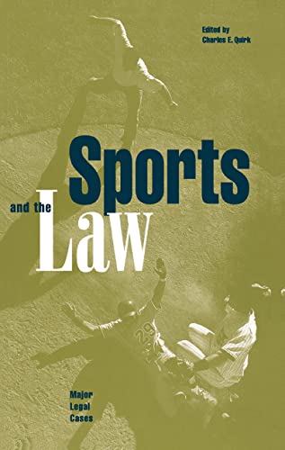 Stock image for Sports and the Law: Major Legal Cases for sale by Blackwell's