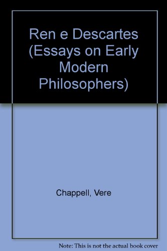 Beispielbild fr RENE DESCARTES 2VLS (Essays on Early Modern Philosophers) zum Verkauf von HPB-Red