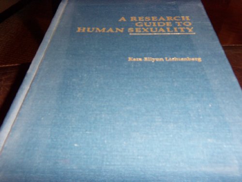 Beispielbild fr A Research Guide to Human Sexuality zum Verkauf von Better World Books