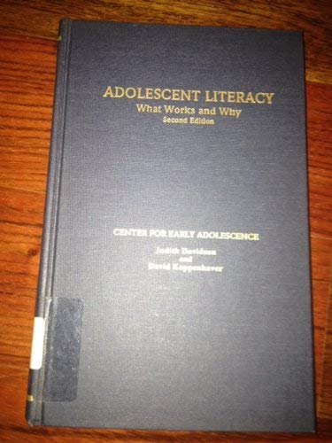 Imagen de archivo de Adolescent Literacy : What Works and Why a la venta por Better World Books