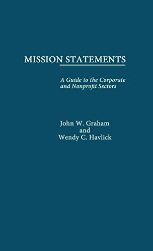 Stock image for Mission Statements (Garland Reference Library of Social Science) for sale by HPB-Red