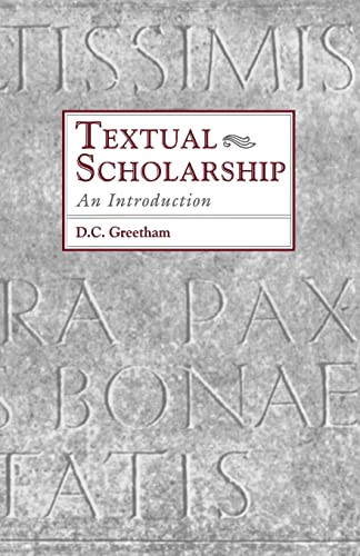 Beispielbild fr Textual Scholarship: An Introduction (Garland Reference Library of the Humanities) zum Verkauf von Half Price Books Inc.