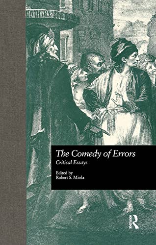 Stock image for The Comedy of Errors: Critical Essays (Shakespeare Criticism) for sale by Chiron Media