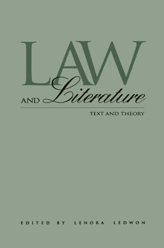 Imagen de archivo de Law and Literature : Text and Theory a la venta por Blackwell's