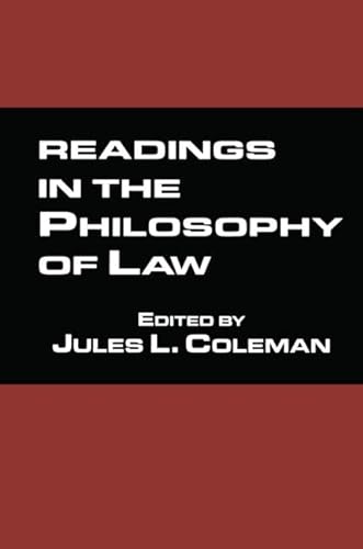 Beispielbild fr Readings in the Philosophy of Law zum Verkauf von Blackwell's