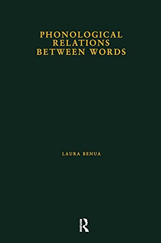 Imagen de archivo de Phonological Relations Between Words a la venta por Blackwell's