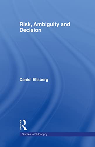 Stock image for Risk, Ambiguity and Decision (Studies in Philosophy) for sale by Chiron Media