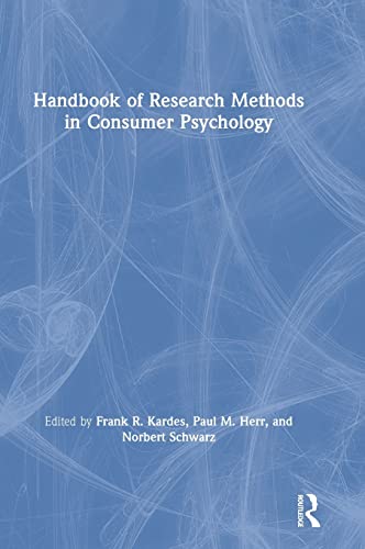 Stock image for Handbook of Research Methods in Consumer Psychology for sale by Buchpark