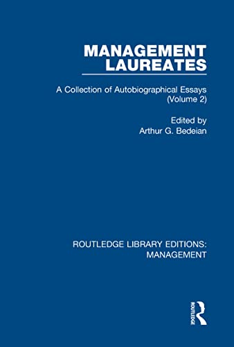 9780815356714: Management Laureates: A Collection of Autobiographical Essays