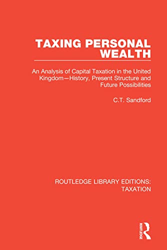 Stock image for Taxing Personal Wealth for sale by Blackwell's